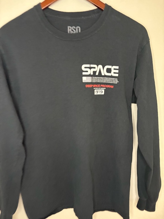 RSQ Other - RSQ NASA Space Long Sleeve Shirt Black Graphic Size M